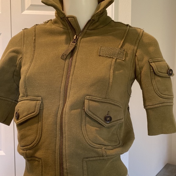 Free People Military Style Zipper Jacket - Picture 2 of 7